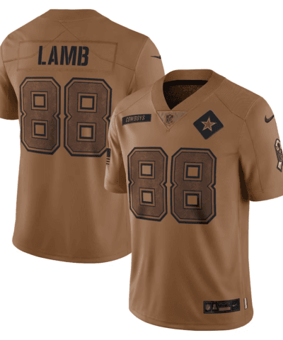 Men's Nike CeeDee Lamb Brown Dallas Cowboys 2023 Salute To Service Limited Jersey