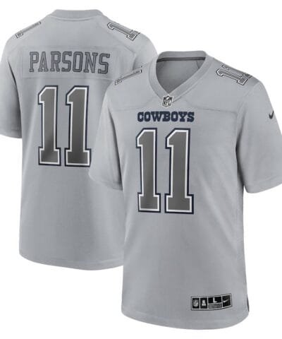 Sinhnn Men's Nike Micah Parsons Gray Dallas Cowboys Atmosphere Fashion Game Jersey