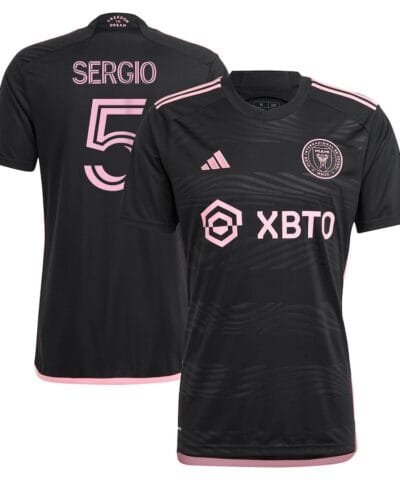 Men's Inter Miami CF Sergio Busquets adidas Black 2023 La Noche Replica Player Jersey