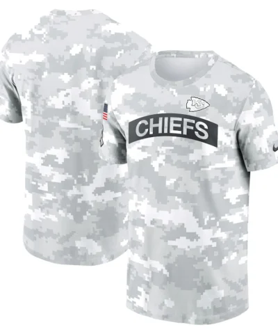 Men's Kansas City Chiefs Nike White 2024 Salute To Service Big & Tall Performance T-Shirt