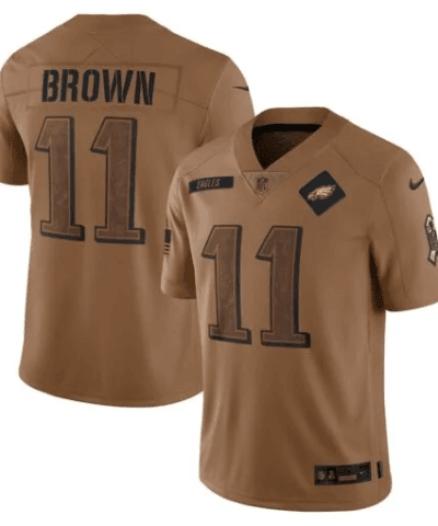 A.J. Brown Philadelphia Eagles Nike 2023 Salute To Service Limited Jersey – Brown