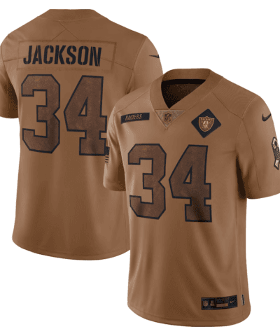 Men's Nike Bo Jackson Brown Las Vegas Raiders 2023 Salute To Service Limited Jersey