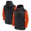 Cincinnati Bengals Nike 2024/25 Sideline Pre-Game Player 1/2-Zip Hoodie Jacket - Black/Orange