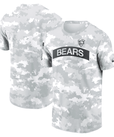 Chicago Bears Nike 2024 Salute To Service Performance T-Shirt - Arctic Camo