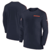 Chicago Bears Nike Sideline Coach UV Performance Long Sleeve T-Shirt - Navy