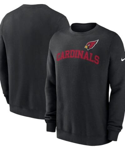 Arizona Cardinals Nike Club Pullover Sweatshirt - Black