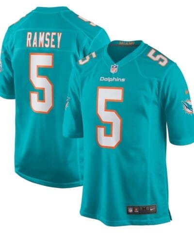 Jalen Ramsey Miami Dolphins Nike Team Color Game Jersey - Aqua