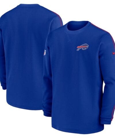 Buffalo Bills Nike 2024 Sideline Coaches Long Sleeve Top - Royal