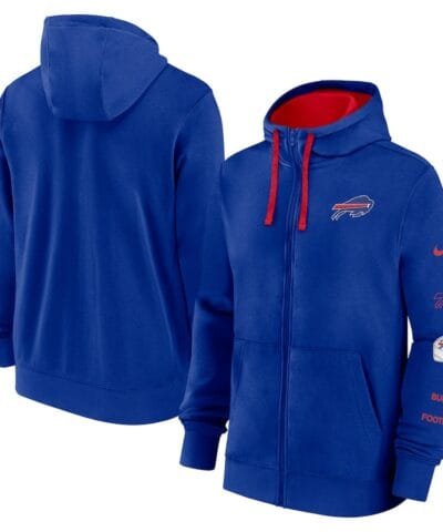 Buffalo Bills Nike Club Full-Zip Hoodie Jacket - Royal