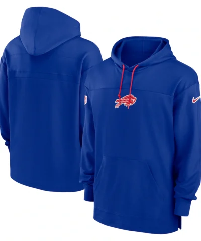 Buffalo Bills Nike Sideline Jersey Performance Pullover Hoodie - Royal