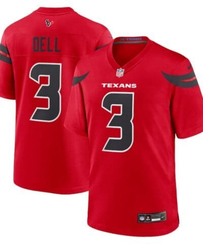 Tank Dell Houston Texans Nike Alternate Game Jersey - Red