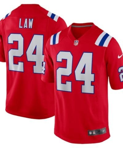 Ty Law New England Patriots Nike Retired Player Alternate Game Jersey - Red