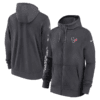 Houston Texans Nike 2024 Sideline Club Full-Zip Hoodie - Anthracite