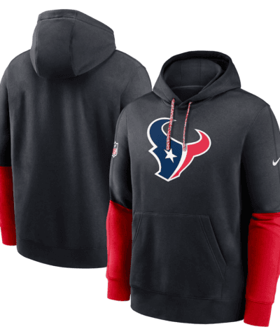 Houston Texans Nike 2024 Sideline Club Pullover Hoodie - Navy