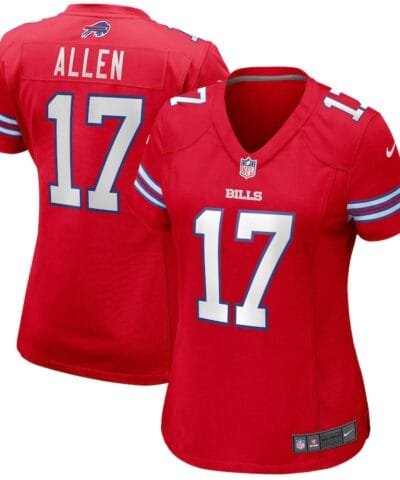 Josh Allen Buffalo Bills Nike Women's Alternate Game Player Jersey - Red