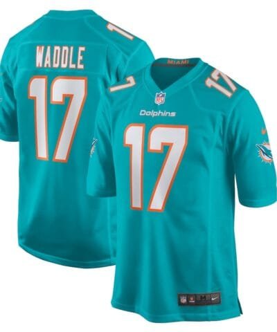 Jaylen Waddle Miami Dolphins Nike Youth Game Jersey - Aqua