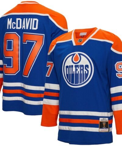 Connor McDavid Edmonton Oilers Mitchell & Ness 2015/16 Blue Line Player Jersey - Blue