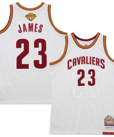 LeBron James Cleveland Cavaliers Mitchell & Ness 2015/16 Hardwood Classics Authentic Jersey - White