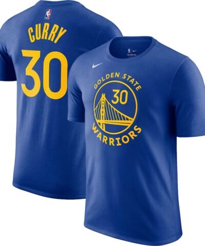 Stephen Curry Golden State Warriors Nike Icon 2022/23 Name & Number T-Shirt - Royal