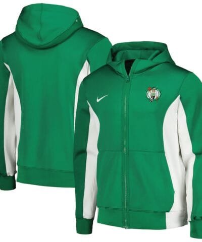 Boston Celtics Nike 2023/24 Authentic Showtime Full-Zip Hoodie - Kelly Green
