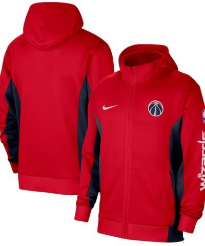 Washington Wizards Nike 2023/24 Authentic Showtime Full-Zip Hoodie - Red