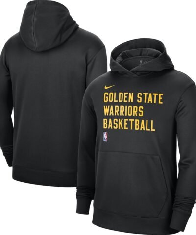 Golden State Warriors Nike Unisex 2023/24 Performance Spotlight On-Court Practice Pullover Hoodie - Black