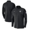 Brooklyn Nets Nike 2024/25 City Edition Authentic Coaches Performance Half-Zip Top - Black