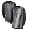 Brooklyn Nets Nike 2024/25 City Edition Authentic Pregame Performance Long Sleeve Shooting T-Shirt - Black