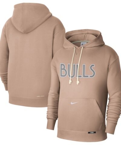 Chicago Bulls Nike 2024/25 City Edition Courtside Standard Issue Pullover Hoodie - Tan