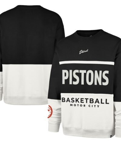 Detroit Pistons '47 Unisex 2024/25 City Edition On Five Maximalist Pullover Sweatshirt - Black