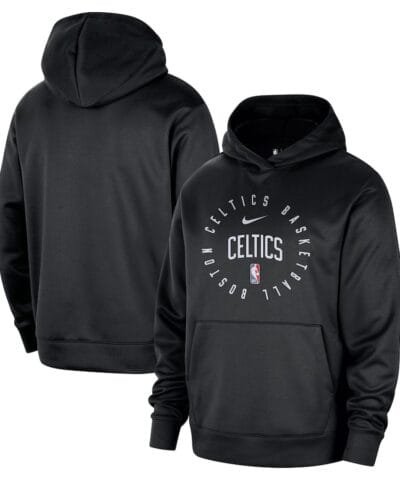Boston Celtics Nike 2024/25 Spotlight On-Court Practice Performance Pullover Hoodie - Black
