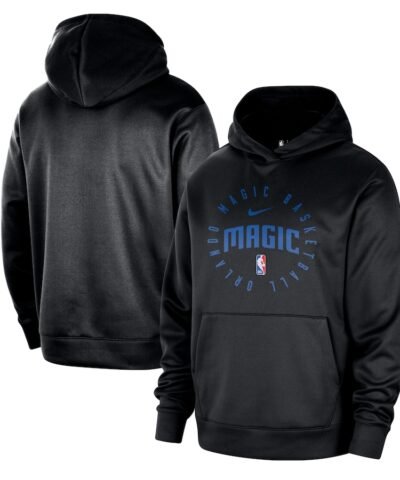 Orlando Magic Nike 2024/25 Spotlight On-Court Practice Performance Pullover Hoodie - Black