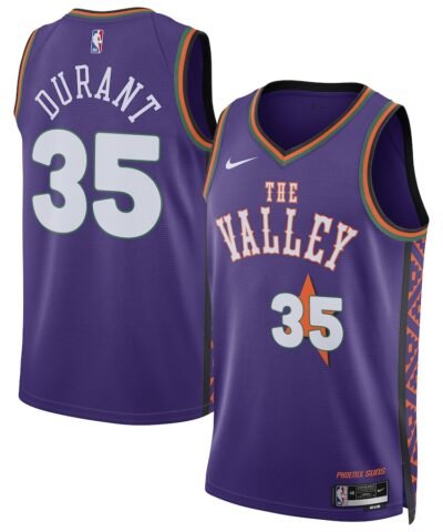 Kevin Durant Phoenix Suns Nike Unisex 2024/25 Swingman Player Jersey - City Edition - Purple