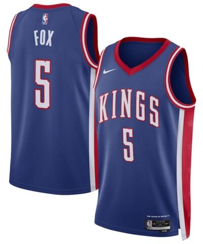 De'Aaron Fox Sacramento Kings Nike Unisex 2024/25 Swingman Player Jersey - City Edition - Blue