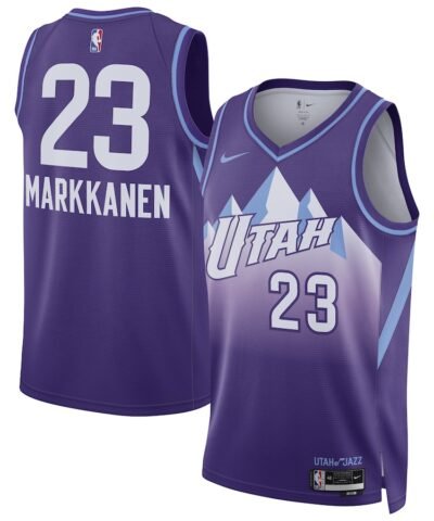 Lauri Markkanen Utah Jazz Nike Unisex 2024/25 Swingman Player Jersey - City Edition - Purple