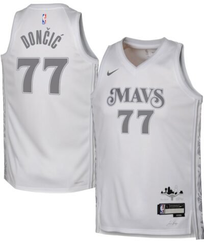 Luka Dončić Dallas Mavericks Nike Youth 2024/25 Swingman Player Jersey - City Edition - White
