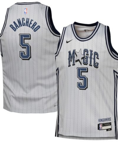 Paolo Banchero Orlando Magic Nike Youth 2024/25 Swingman Player Jersey - City Edition - Silver