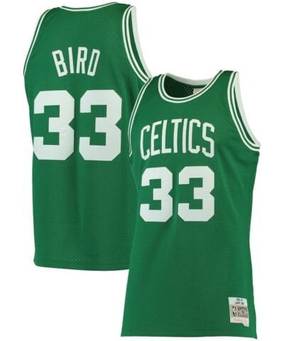 Larry Bird Boston Celtics Mitchell & Ness 1985/86 Big & Tall Hardwood Classics Swingman Jersey - Kelly Green