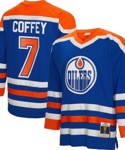 Paul Coffey Edmonton Oilers Mitchell & Ness 1986/87 Blue Line Player Jersey - Royal