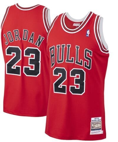 Michael Jordan Chicago Bulls Mitchell & Ness 1997/98 Hardwood Classics Authentic Jersey - Scarlet