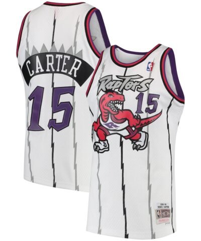 Vince Carter Toronto Raptors Mitchell & Ness 1998/99 Hardwood Classics Swingman Jersey - White