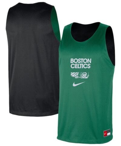 Boston Celtics Nike Courtside Reversible Mesh Practice Jersey - Kelly Green/Black