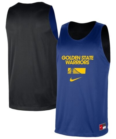 Golden State Warriors Nike Courtside Reversible Mesh Practice Jersey - Royal/Black