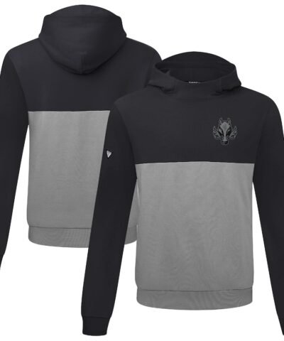 Calgary Flames Levelwear Bracket Nightfall Pullover Hoodie - Black/Gray