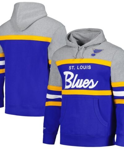 St. Louis Blues Head Coach Pullover Hoodie - Blue/Gray