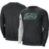 Boston Celtics Nike Courtside Versus Force & Flight Pullover Sweatshirt - Black/Heather Gray