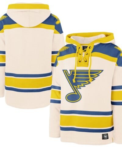 St. Louis Blues '47 2025 NHL Winter Classic Superior Lacer Pullover Hoodie - Cream