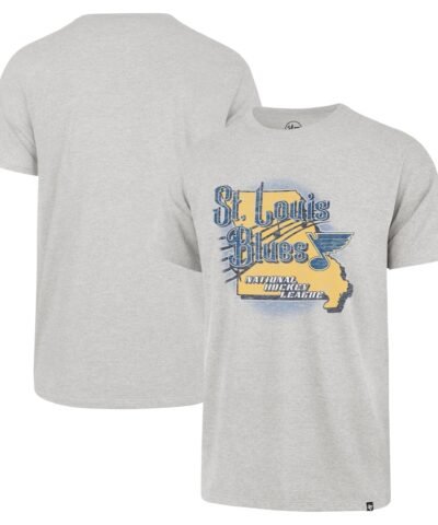 St. Louis Blues '47 Regional Localized Franklin T-Shirt - Gray