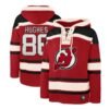 Jack Hughes New Jersey Devils '47 Player Lacer Pullover Hoodie - Red