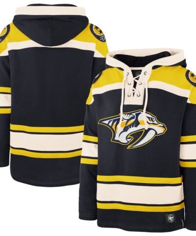 Nashville Predators '47 Superior Lacer Pullover Hoodie - Navy